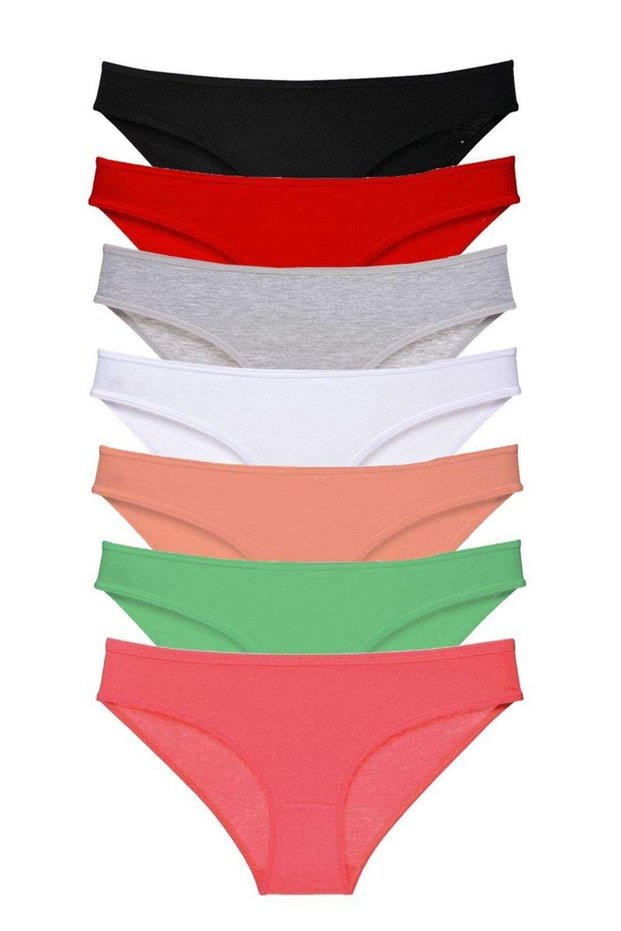 Glb-Stl41414 7 Pieces Super Eco Set Lycra Women's Slip Panties Set 6
