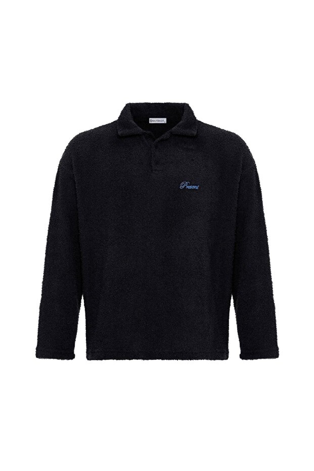 Oversize Sweatshirt with Text Detail