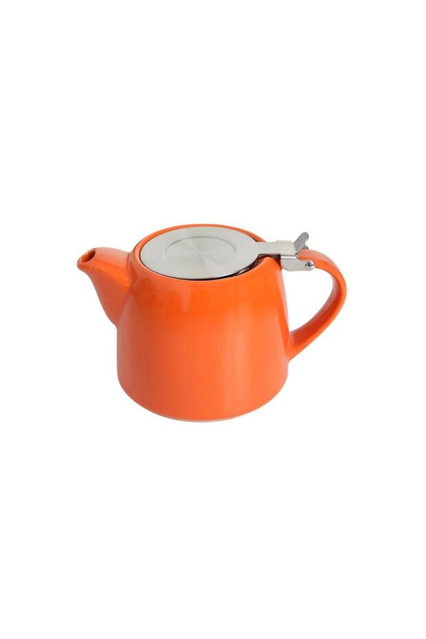 Chai Orange Teapot with Strainer 600 Cc