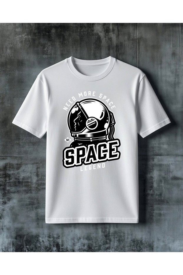 تي شيرت مطبوع كبير الحجم من space uzay kaskg