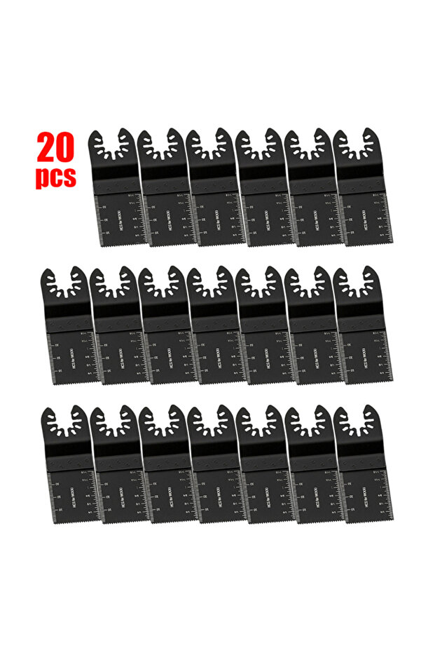 20PCS 20PCS 34mm Universal HCS Oscillating Multi Tool Saw Blades for Metal Wood Cutting Multitool Wo