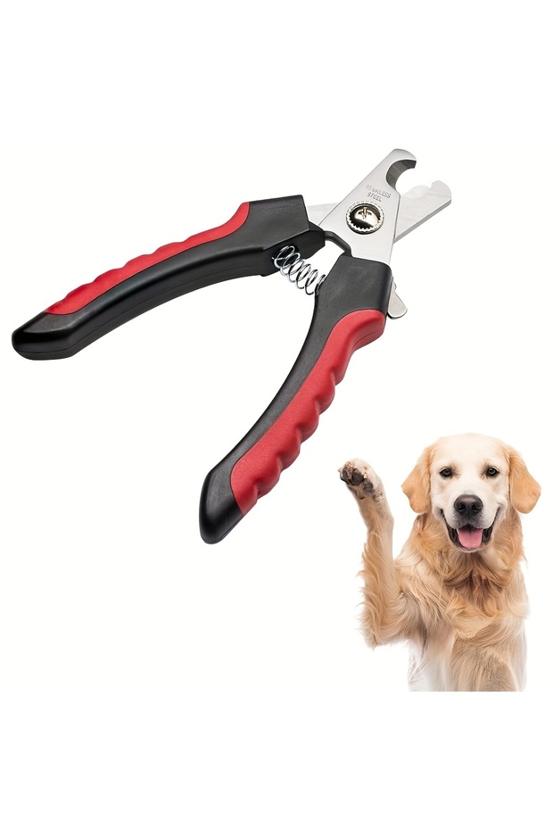 red Pet-Specific Nail Clippers, Cat Scissors, Nail Trimming And Manicure Tools, Cat Paw Sets, Pet An