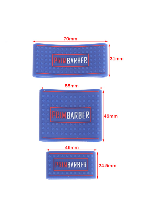 Blue 3Pcs/set Non Slip Barber Clipper Grip Bands Sleeve Hair Clipper Holder Cover