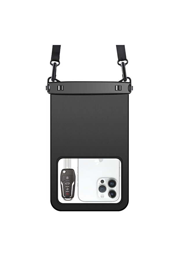 1PCS Black HAISSKY Large Mobile Phone Waterproof Pouch For iPhone 17 16 15 Pro Max 17Air 14 Plus 16E