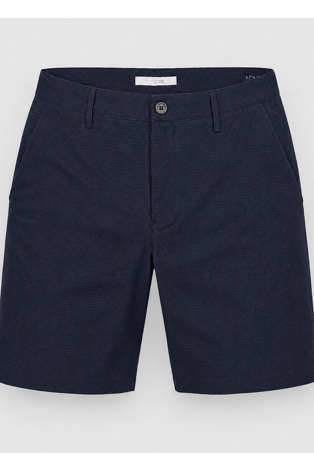 Navy Blue Color Polyester Technical Shorts