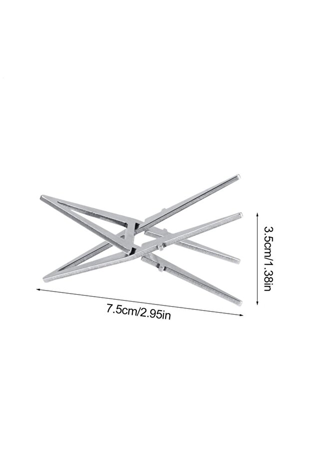 As Show Portable Alcohol Stove Internal Bracket Stainless Steel Detachable Four-corner Kettle Bracke