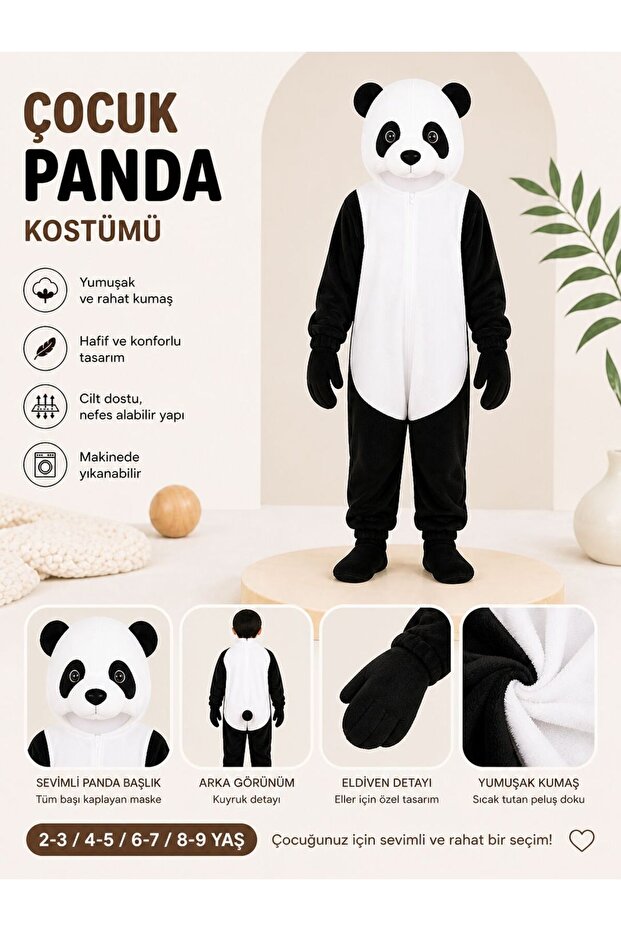 Children Panda Costume Animal Costume