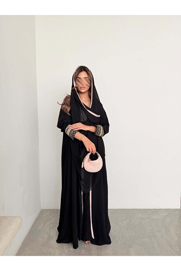 عباية كريب mwt789 مع تفصيلات رمضانية - 2
