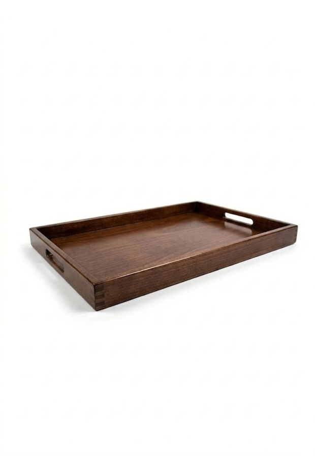 Wooden Service Tray with Handles