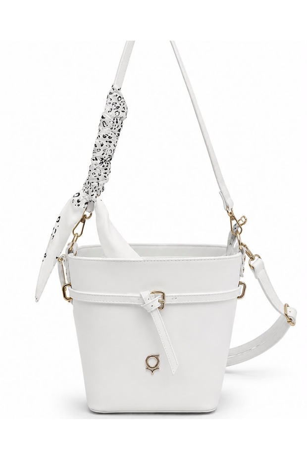 Kevın Shawl Detail Double Handle Bucket Model Women's Shoulder Bag