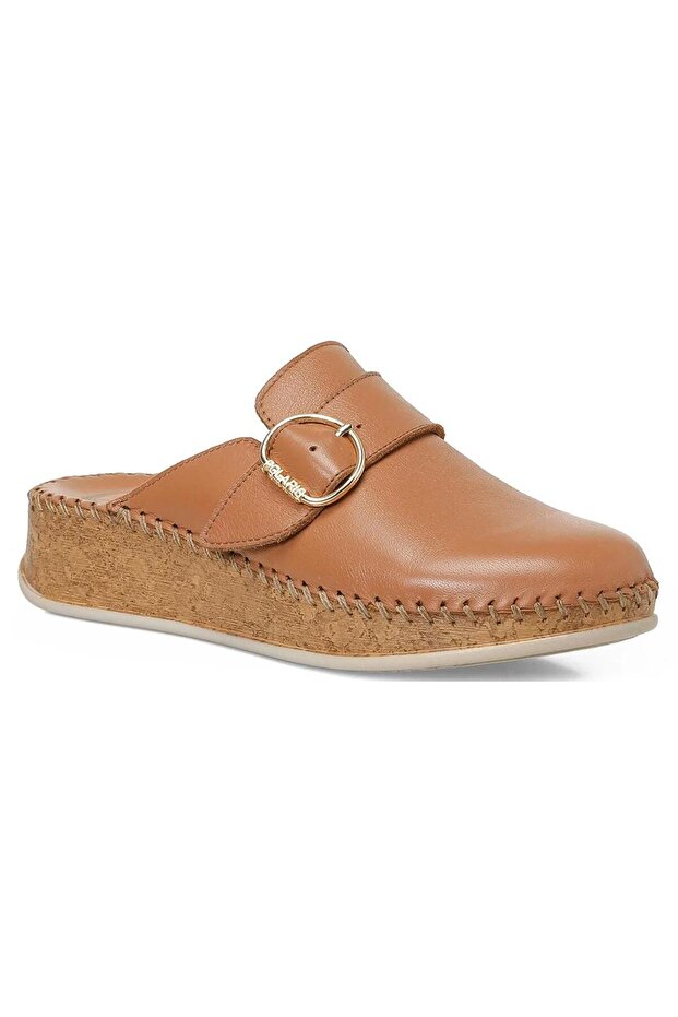105973 Women's Genuine Leather 5 Nokata Anatomical Comfort Sole Closed Front Slippers