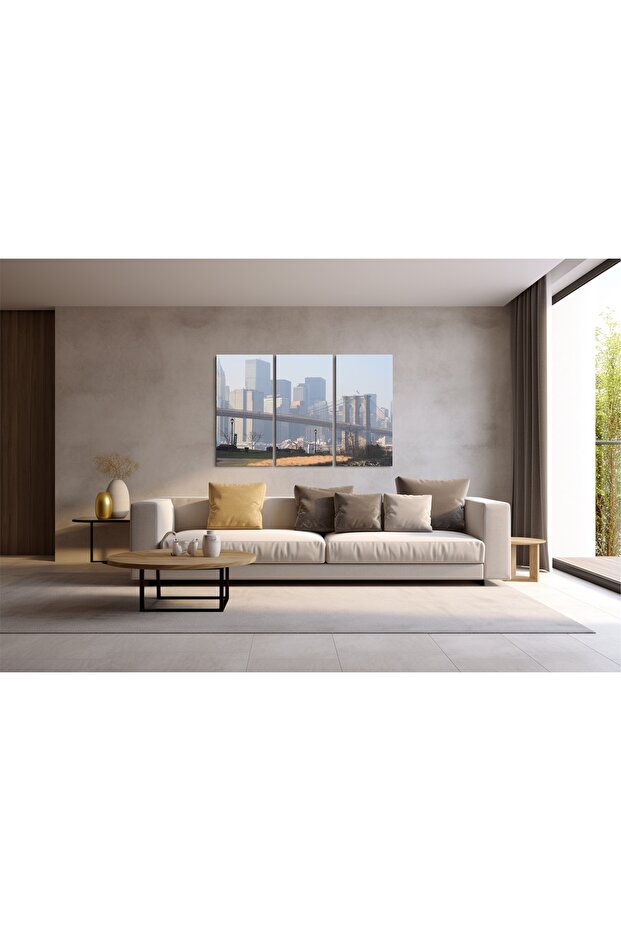 Tablou Canvas Podul Brooklyn | 3 Piese - 3