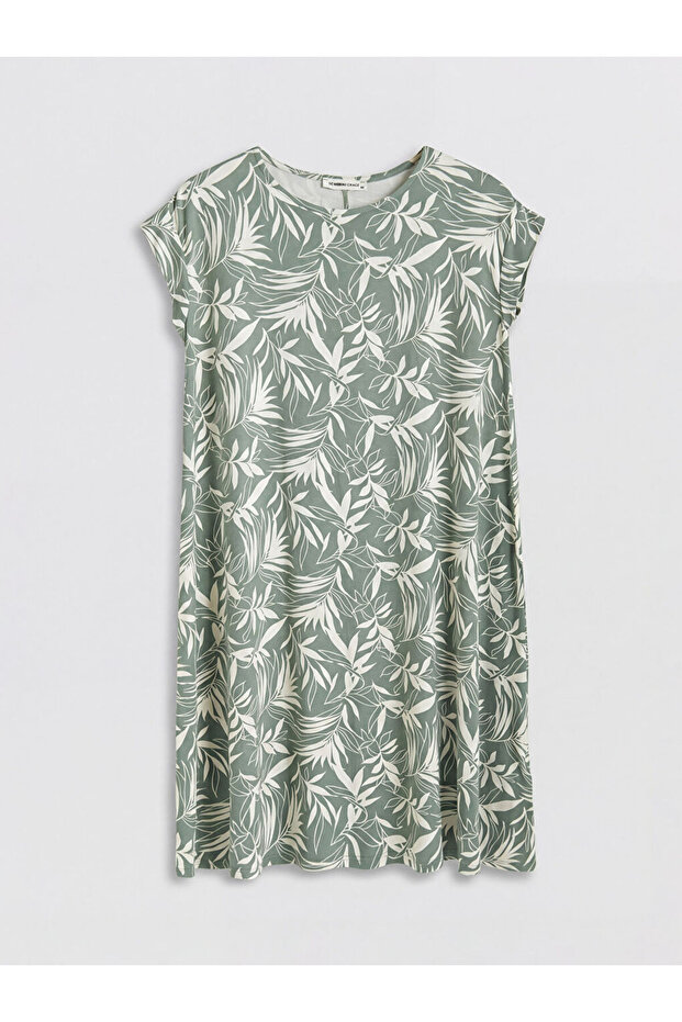 Esvab • Modern & Distinctive Zero Roba Collar Embroidered A-Line Dress