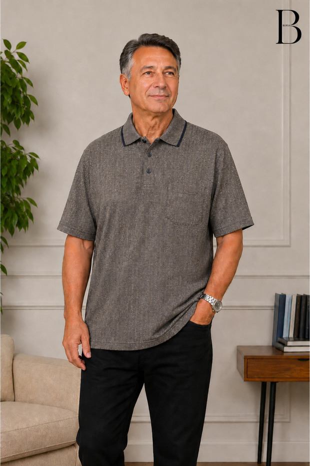 تي شيرت رجالي ذو قصة مريحة ومقاس كبير من Dad T-shirt