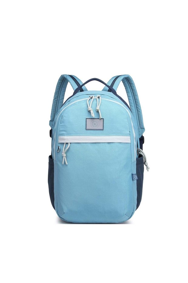 Smartbags Large Size Unisex Backpack 2022-3182 Ice Blue A.Gray Lacquered