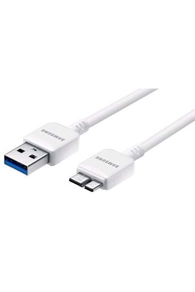 كابل شحن سريع ومزامنة البيانات لهاتف سامسونج جالاكسي نوت 3 - كابل USB متين باللون الأبيض - 4