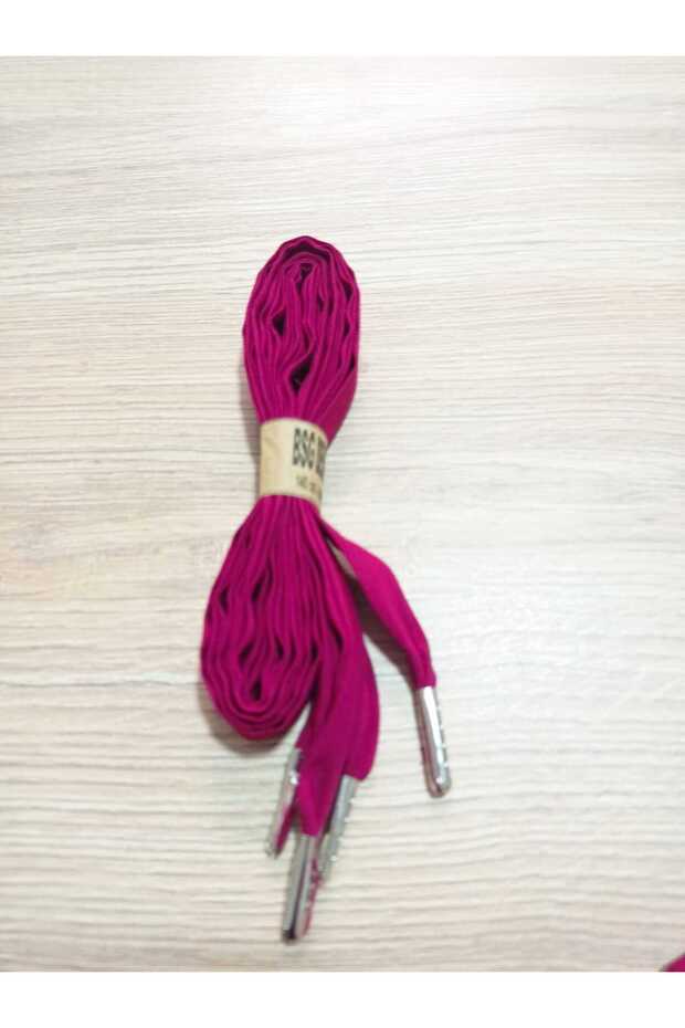 Bsg Design | Burgundy Solid Color Fabric Shoelaces - 140 cm Handmade Premium Metal Tip