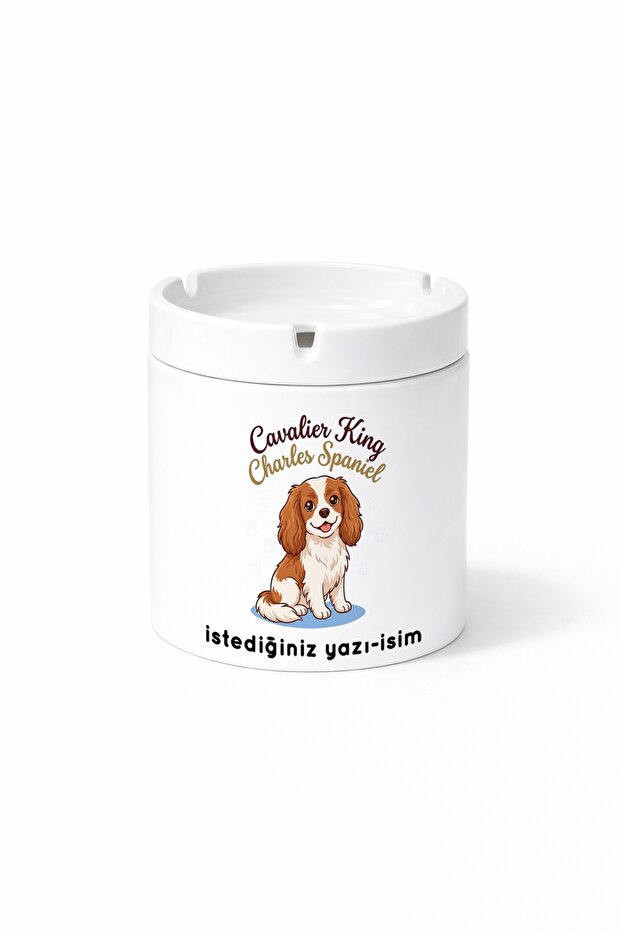 Animal Cavalier King Charles Spaniel Dog Printed Ash Tray Ashtray Gift