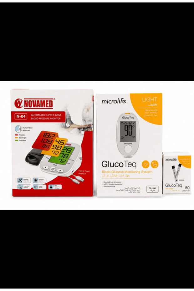 BP MONITOR+MICROLIFE GLUCOMETER WITH 50 STRIPS COMBO PACK