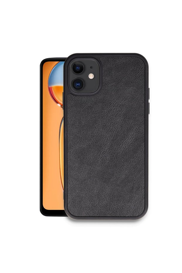 iPhone 11 Aras Leather Cover Black - Premium Aesthetic and 360 ° Protection