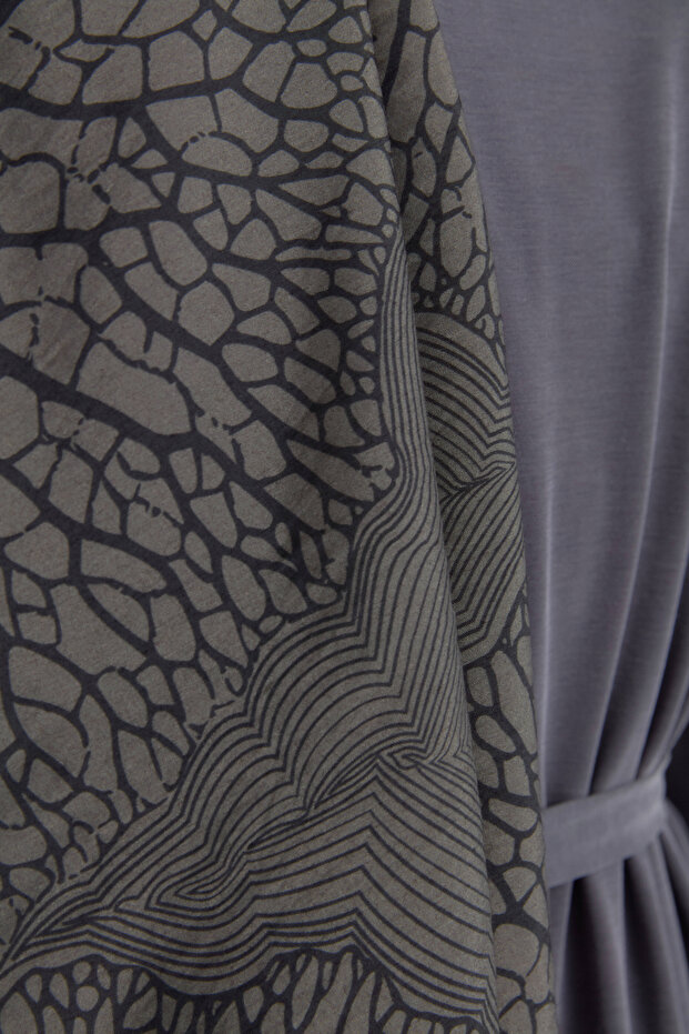 Mayda Viscose Shawl - Black - 4