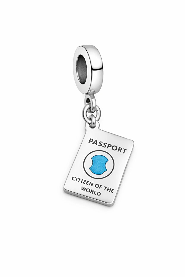Passport Steel Charm