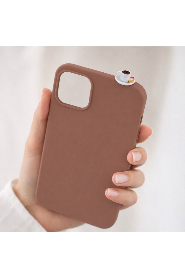 iPhone 15 Delightful Coffee Figured Silicone Case