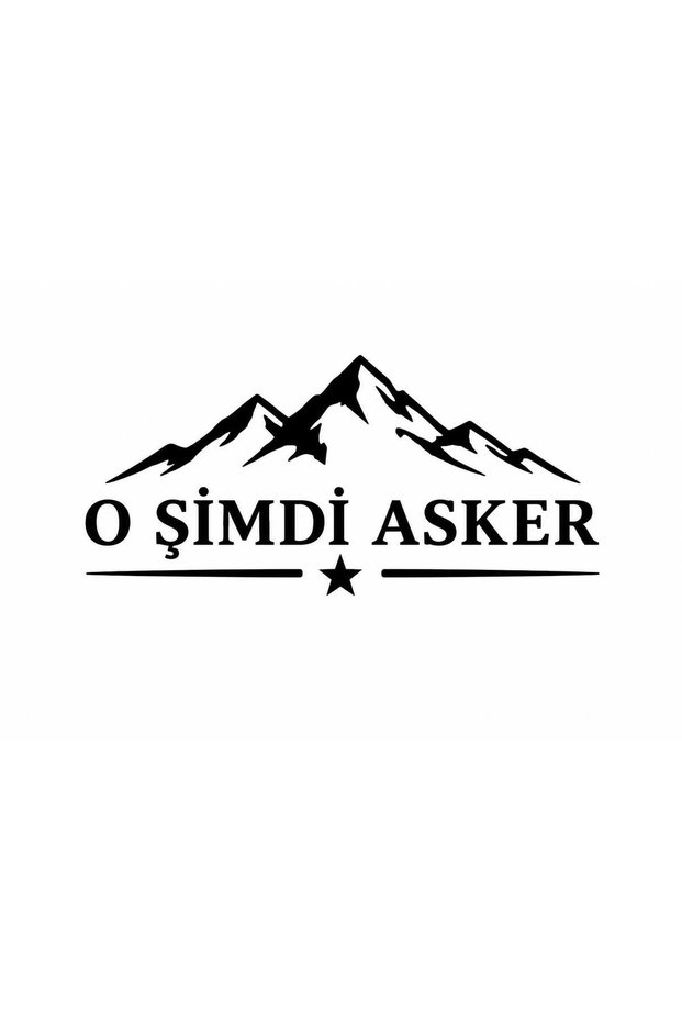 O Simdi Askar Vehicle Rear Sticker Lettering White