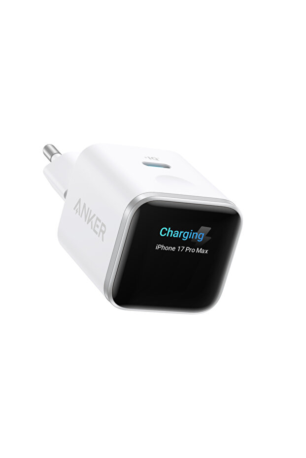 Nano USB-C Şarj Cihazı, 45W, Hızlı Şarj Özelliği, 1 USB-C Bağlantı Noktası, Beyaz - A121D