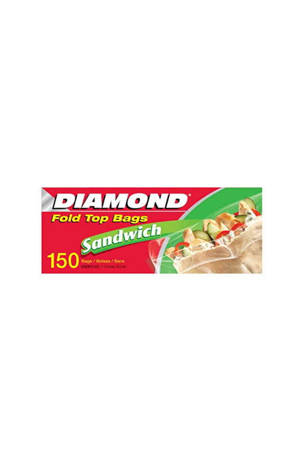Fold Top Sandwich Bags 150 Count