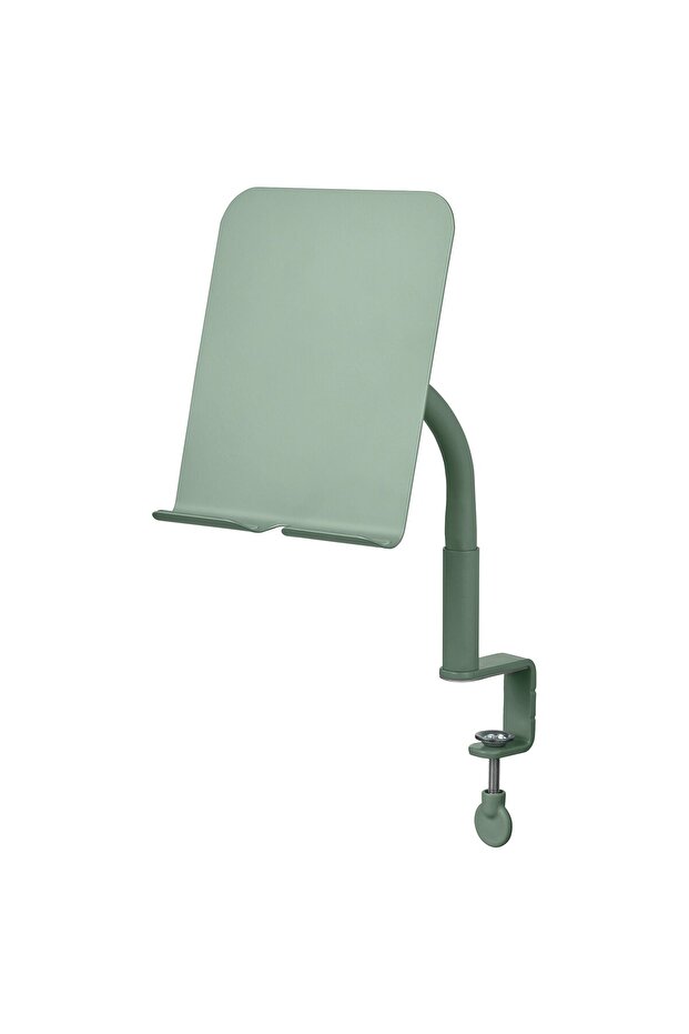 RELATERA Phone/tablet holder, with clamp/light grey-green