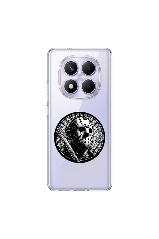 Redmi Note 14 Pro Compatible Horror 5 Design Transparent Case