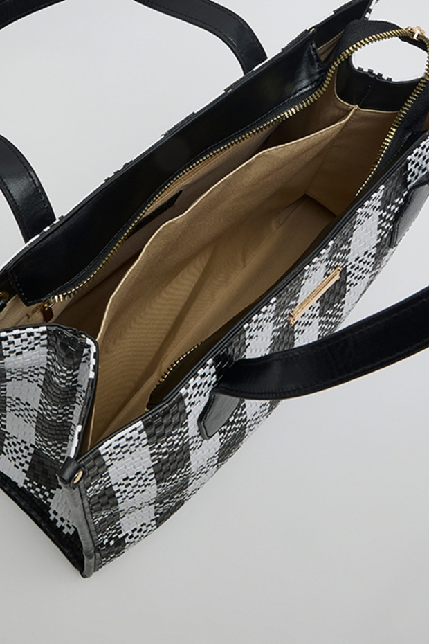 Checked Tote Bag - 5