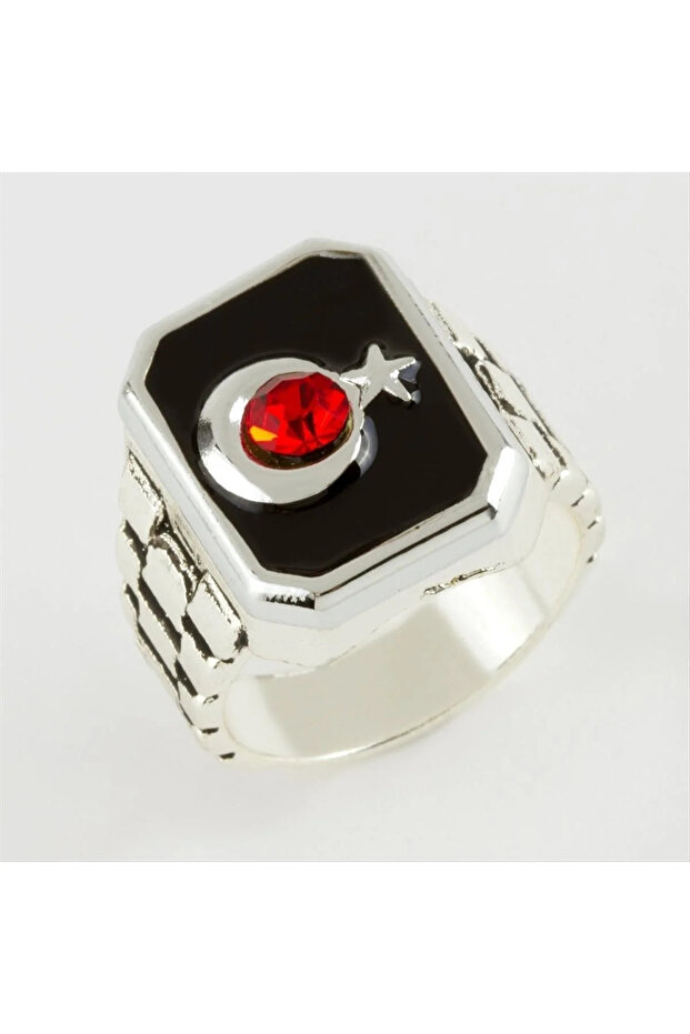 Moon Star Written Metal Men's Ring