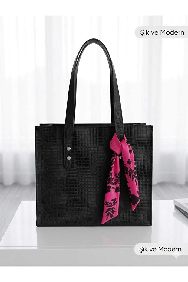 Modern Design Women's Bag with a Stylish and Practical Scarf Accessory