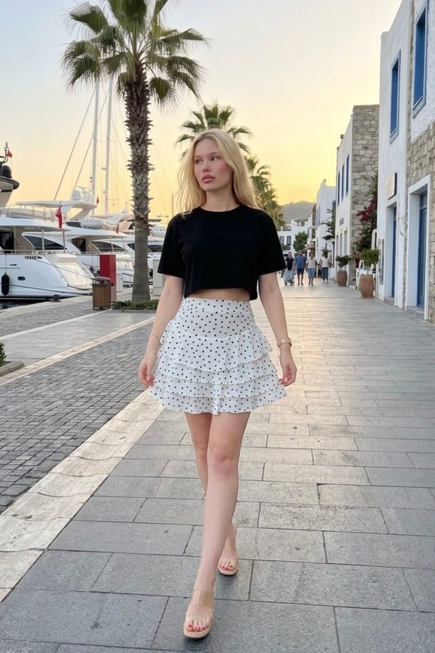 BLUZĂ CROP BASIC DE DAMĂ - 2