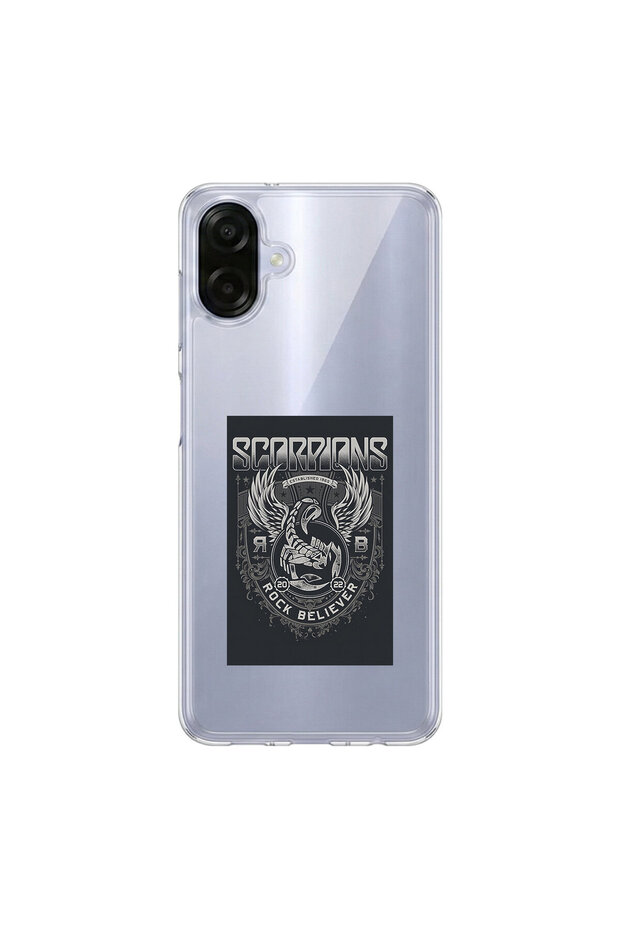 Samsung Galaxy A07 Compatible Metal 16 Design Transparent Case