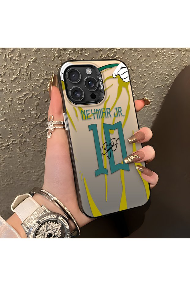 حافظة هاتف من السيليكون متوافقة مع هاتف iPhone 16 Pro Max، حافظة خلفية صلبة، حافظة هاتف للزوجين، نمط نيمار