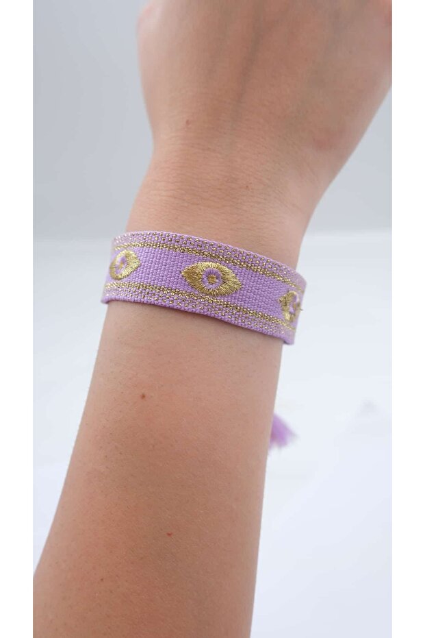 Gold Eye Figure Adjustable Bracelet