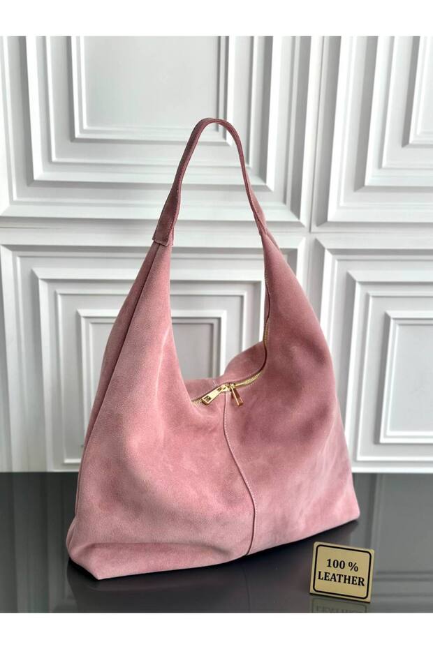 New season women's bag genuine suede leather