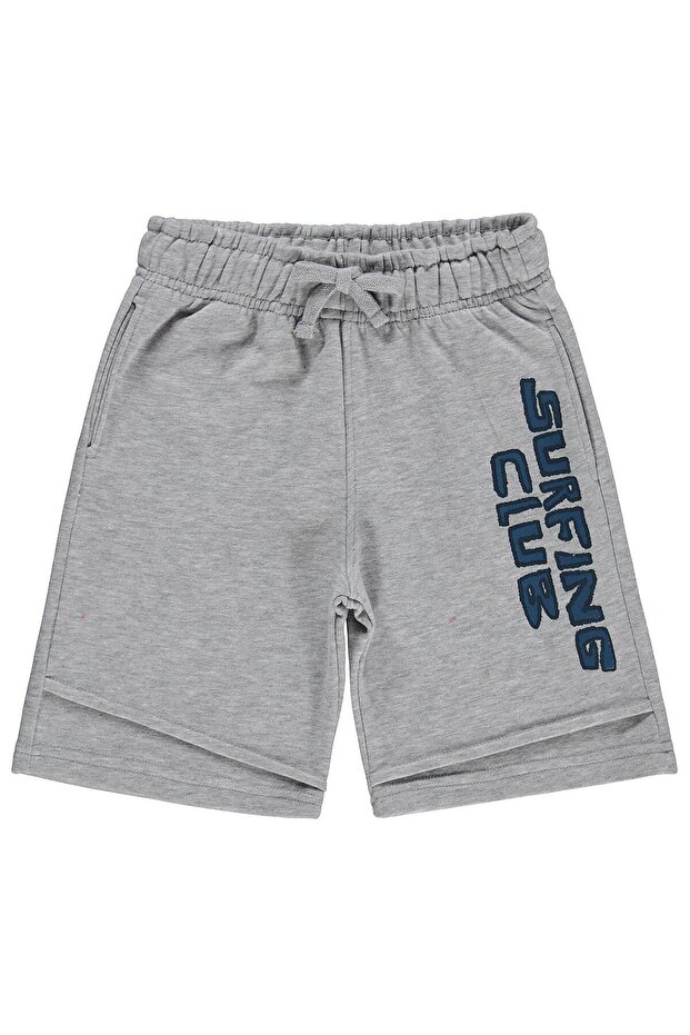 Surfing Club Printed Capri for Ages 6-9 - Gray