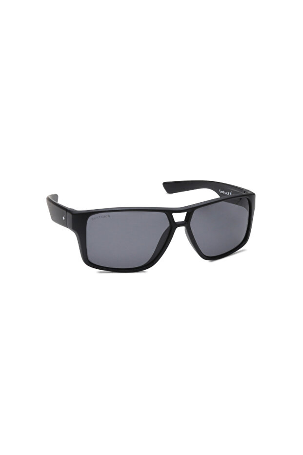 Polarized Sunglasses Black Frame Smoke Mirror Lens 60mm - P419BK4PV