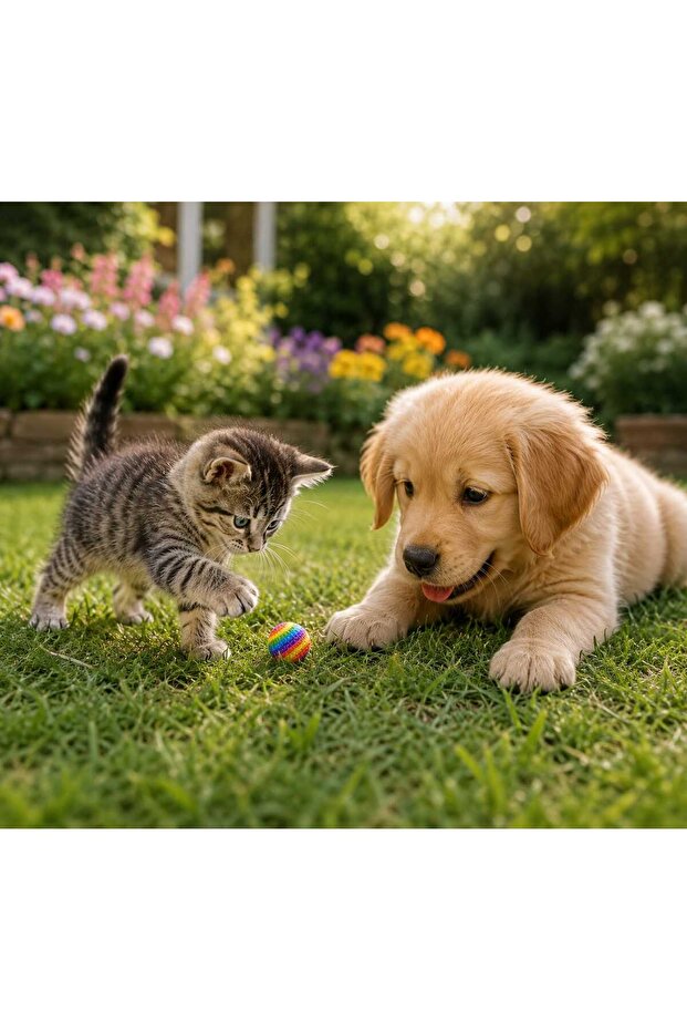 3-Pack Cat and Dog Chew Play Ball 6.5 cm
