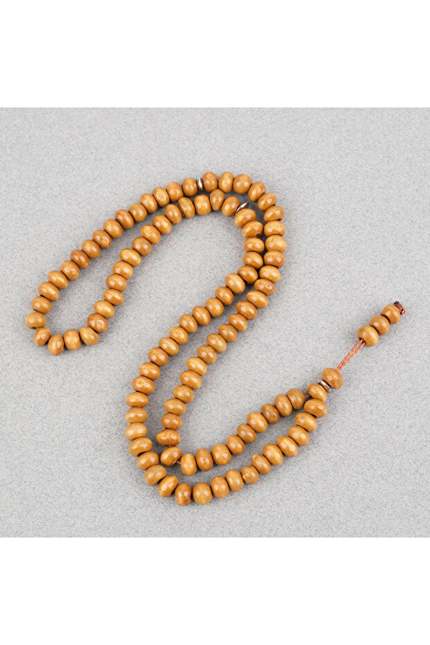 Walnut Wood 99-Piece Wheel Cut 6X5Mm Prayer Rosary
