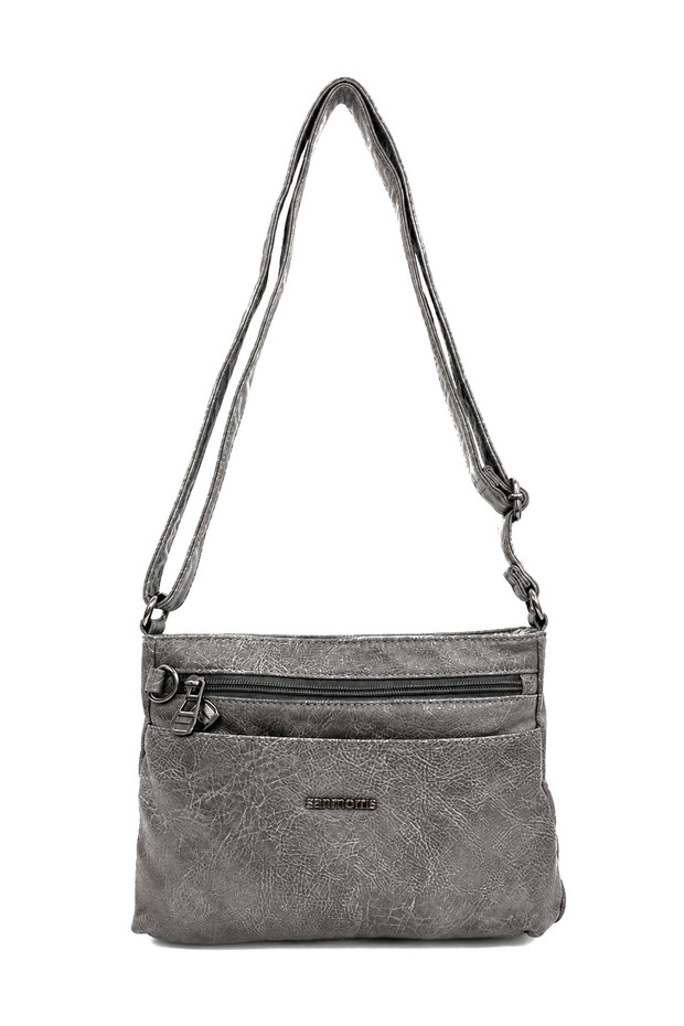 Women's Multi-Compartment Adjustable Crossbody Shoulder Bag Multi-Pocket Daily Crossbody Bag with Inner Lining