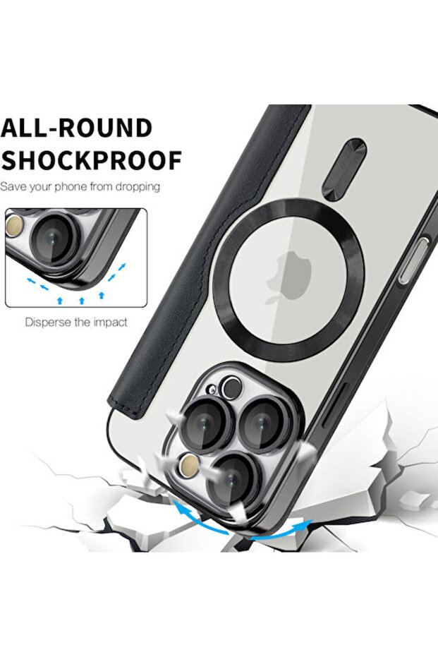 Θήκη Σιλικόνης Book Μαύρη (iPhone 16 Pro Max) - 2