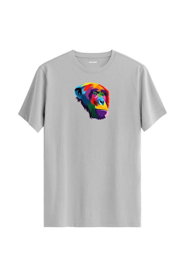 Colorful Chimpanzee Printed T-Shirt