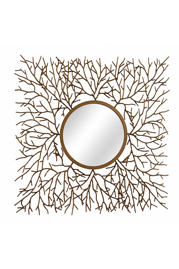 Branchscape Antique Gold Framed mirror