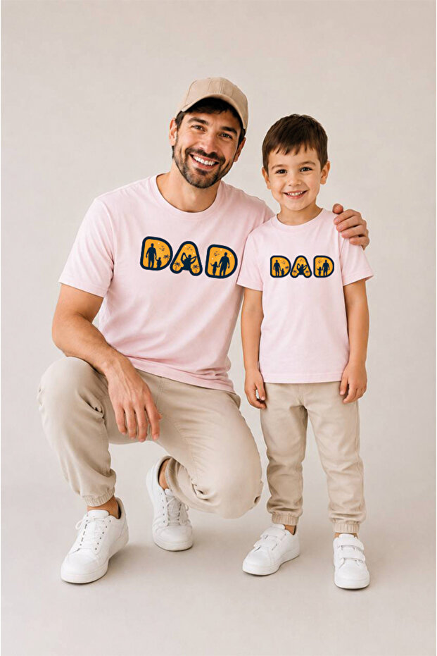 Father Son Combination Sold as a Single Item 100% Cotton Oversize T-Shirt Father's Day Gift