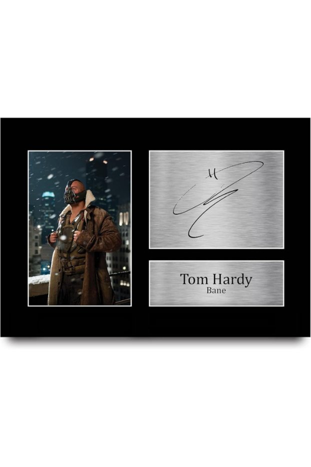 Bane Gift Signed A4 Printed Autograph Tom Hardy The Dark Knight Rises Batman Gifts Print Photo Picture Display